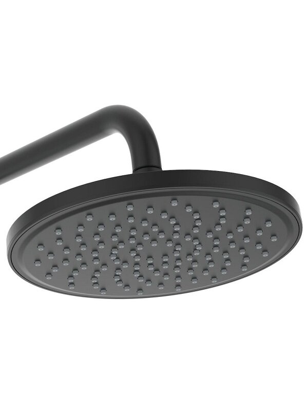 Ideal Standard Cerafine O vonios ir dušo sistema su apvalia Ø200 mm dušo galva, rankinis dušas 100 mm, juoda matinė 2