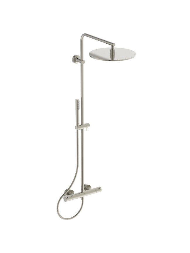 Ideal Standard T125 termostatinė dušo sistema su apvalia metaline 300 mm dušo galva, rankinis dušas "stick",Silver Storm Ideal Standard T125 termostatinė dušo sistema su apvalia metaline 300 mm dušo galva, rankinis dušas "stick",Silver Storm