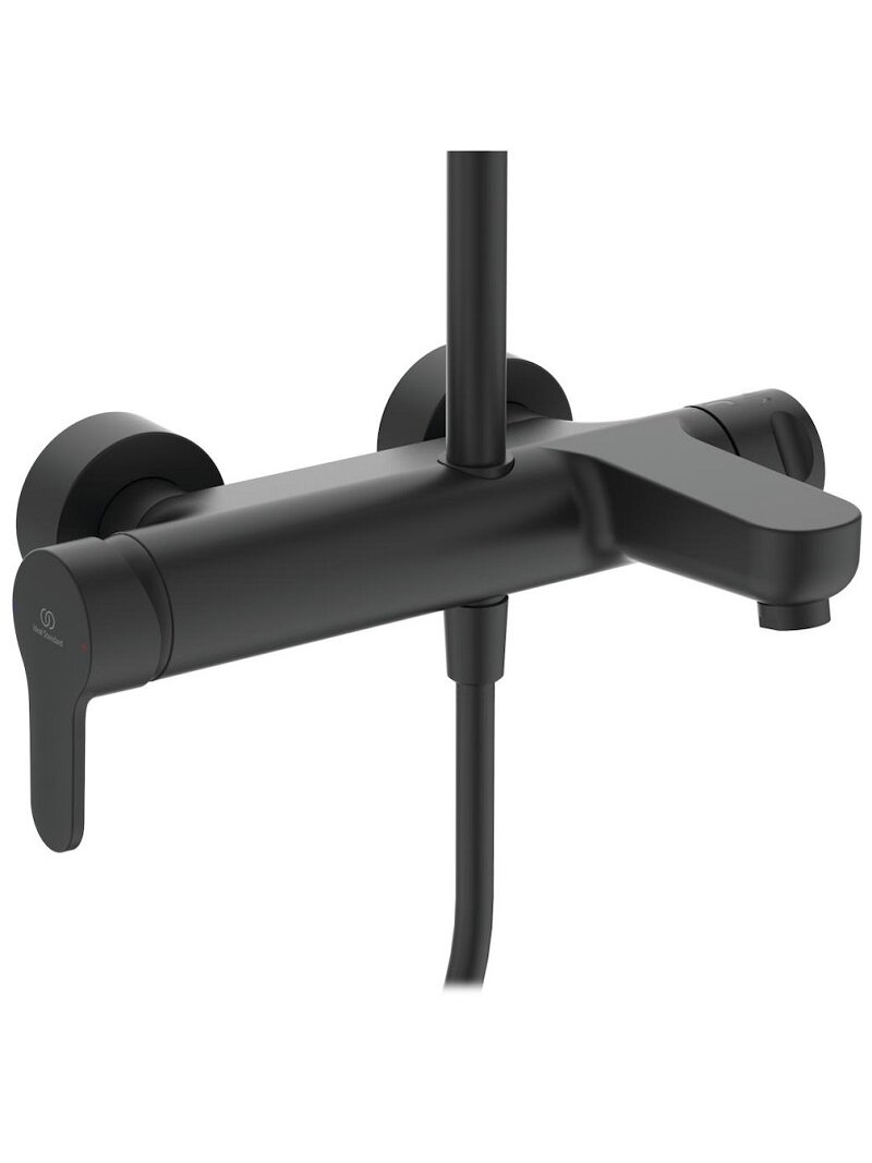 Ideal Standard Cerafine O vonios ir dušo sistema su apvalia Ø200 mm dušo galva, rankinis dušas 100 mm, juoda matinė 1 Ideal Standard Cerafine O vonios ir dušo sistema su apvalia Ø200 mm dušo galva, rankinis dušas 100 mm, juoda matinė 1