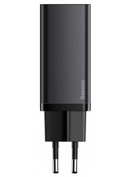 Įkroviklis Baseus CCGAN2L-B01, USB/USB-C, juoda Įkroviklis Baseus CCGAN2L-B01, USB/USB-C, juoda