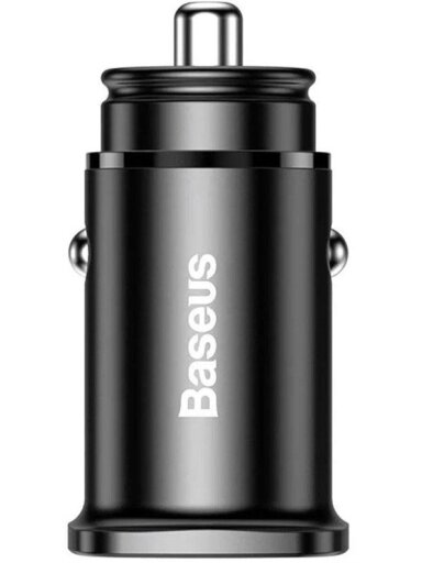 Įkroviklis auto USB 2.0 -USB-C 30W,black