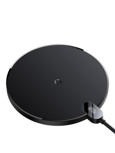 Įkroviklis Baseus Digital LED Wireless, juoda