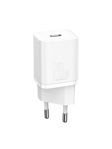 Įkroviklis BASEUS, USB 3.0 TYPE-C, baltas