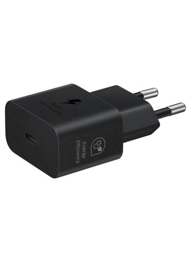 Įkroviklis Samsung 1 x USB Type C, juoda, 25 W