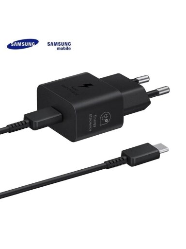 Įkroviklis Samsung 1 x USB Type C, juoda, 25 W