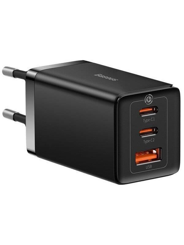 Įkroviklis Baseus CCGP120201 2xUSB Type C/1xUSB, 1m, 65W Įkroviklis Baseus CCGP120201 2xUSB Type C/1xUSB, 1m, 65W