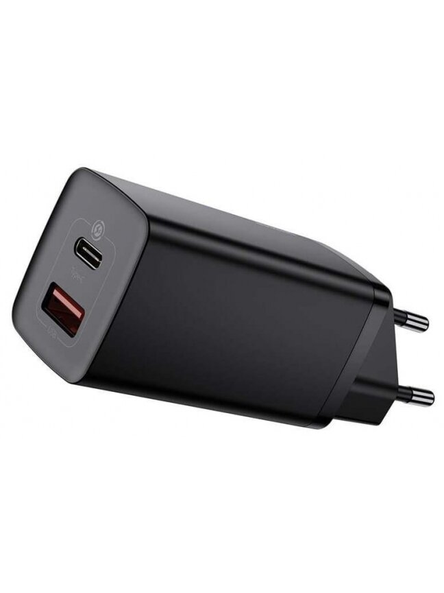 Įkroviklis Baseus CCGAN2L-B01, USB/USB-C, juoda 2 Įkroviklis Baseus CCGAN2L-B01, USB/USB-C, juoda 2