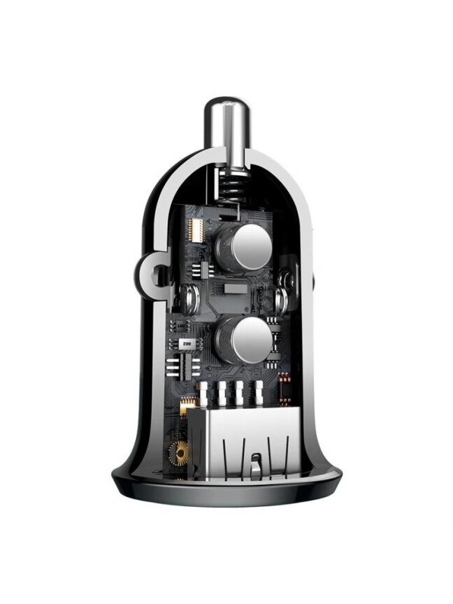 Įkroviklis Baseus Grain Pro CCALLP-01, 2 x USB, juoda 2