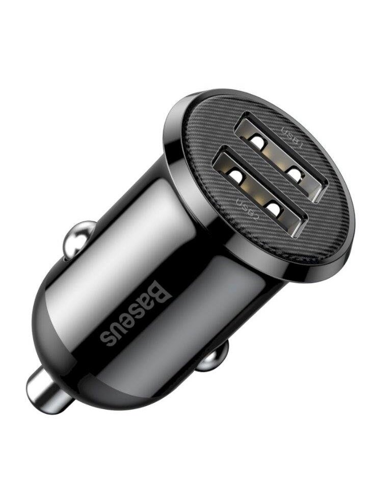 Įkroviklis Baseus Grain Pro CCALLP-01, 2 x USB, juoda Įkroviklis Baseus Grain Pro CCALLP-01, 2 x USB, juoda