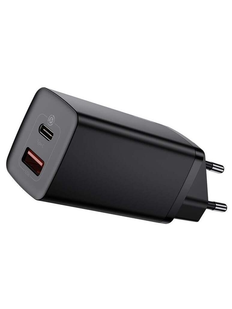 Įkroviklis Baseus CCGAN2L-B01, USB/USB-C, juoda 2 Įkroviklis Baseus CCGAN2L-B01, USB/USB-C, juoda 2