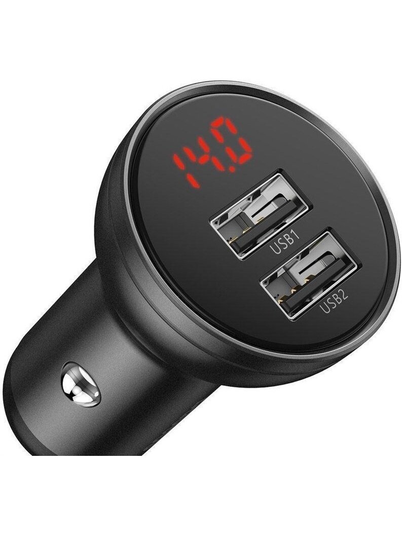 Įkroviklis Auto 4.8A 2xUSB LED 24W 2 Įkroviklis Auto 4.8A 2xUSB LED 24W 2