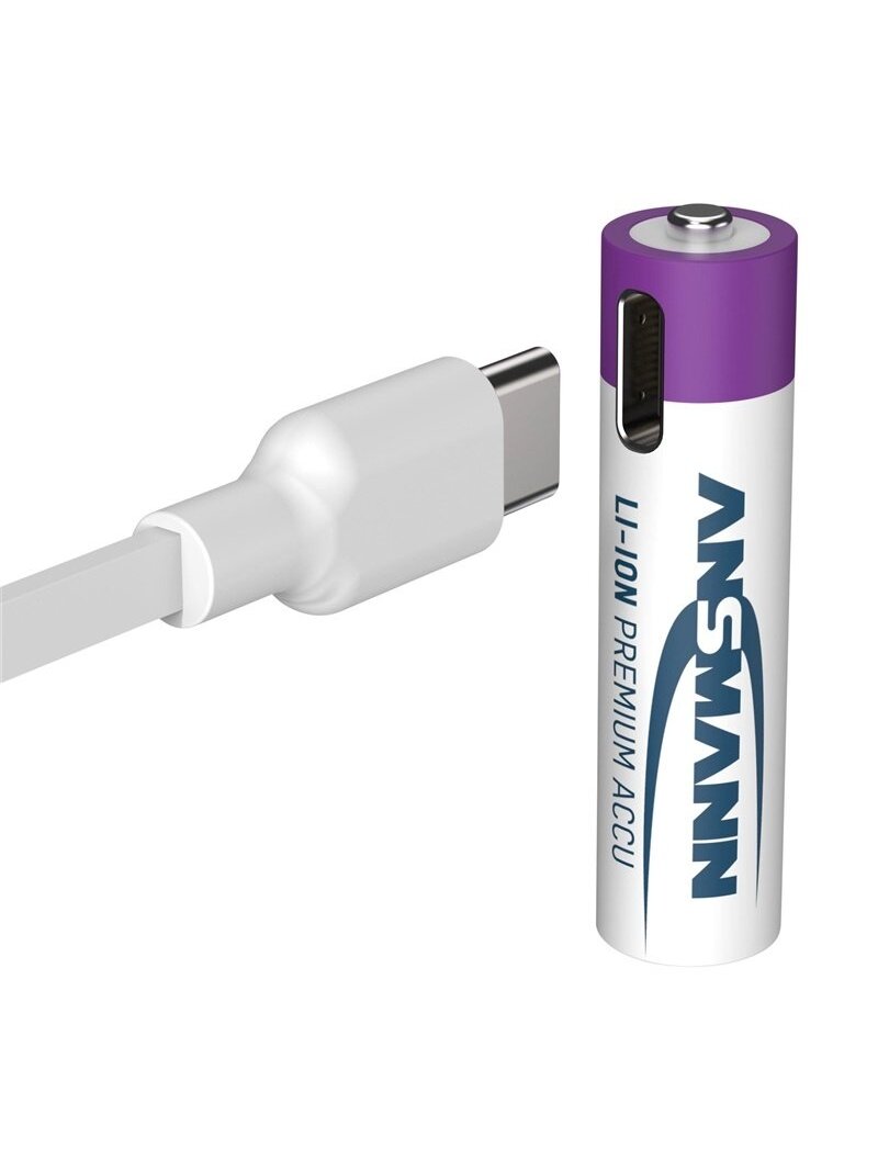 Įkraunami elementai ANSMANN AAA, 400 mAh, 1,5V, 4 vnt. 2 Įkraunami elementai ANSMANN AAA, 400 mAh, 1,5V, 4 vnt. 2