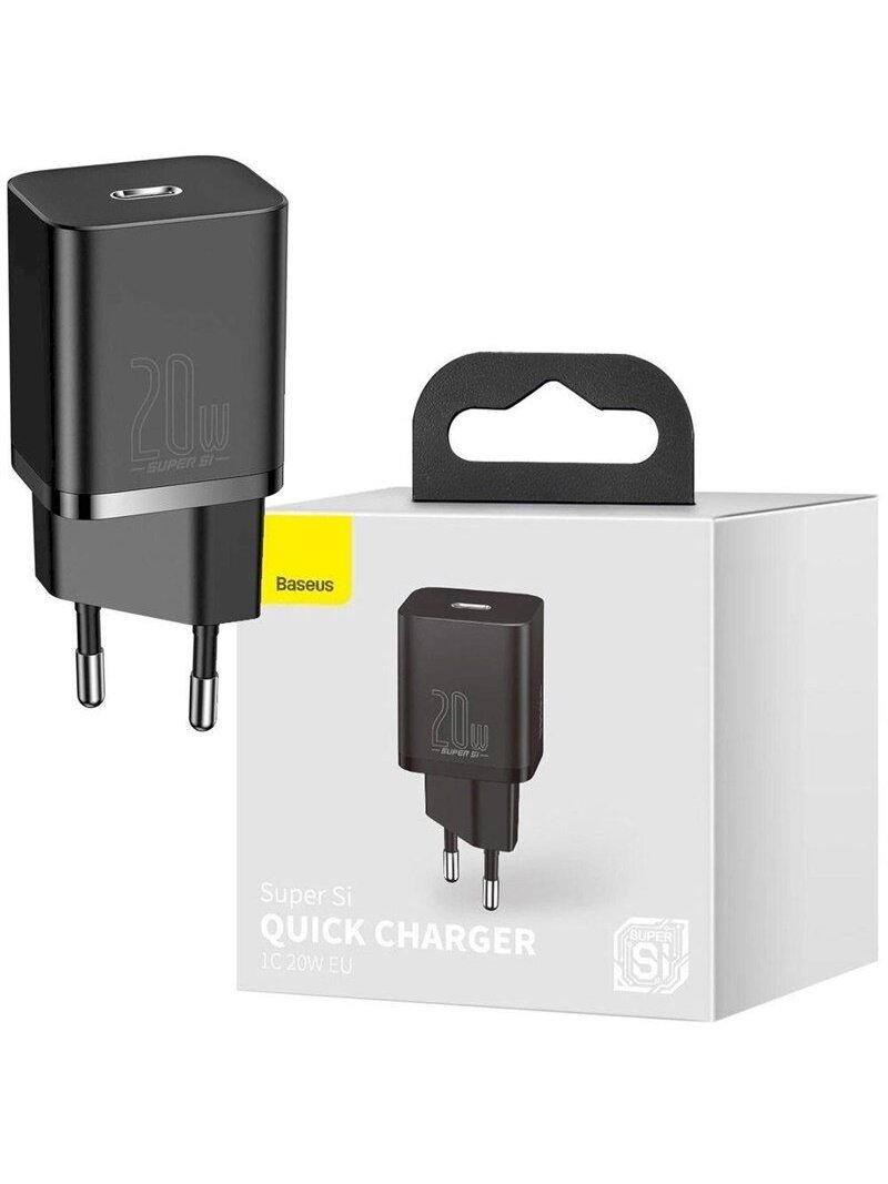 Įkroviklis BASEUS, USB 3.0 TYPE-C, juodas