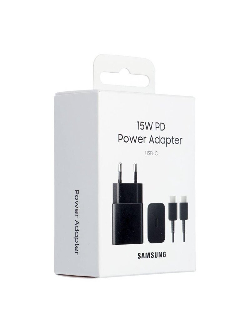 Įkroviklis Samsung EP-TA1510, USB Type C, juoda 2 Įkroviklis Samsung EP-TA1510, USB Type C, juoda 2