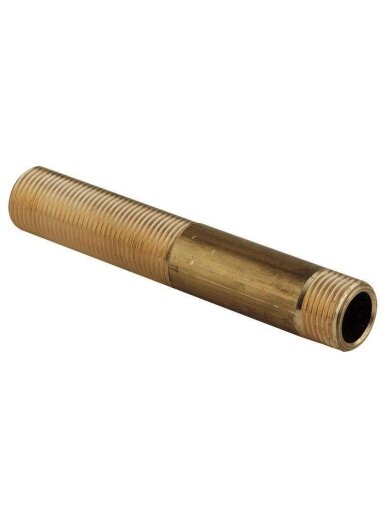 Ilgasriegis 105S, TDM Brass, 1", 200 mm, išorinis sriegis