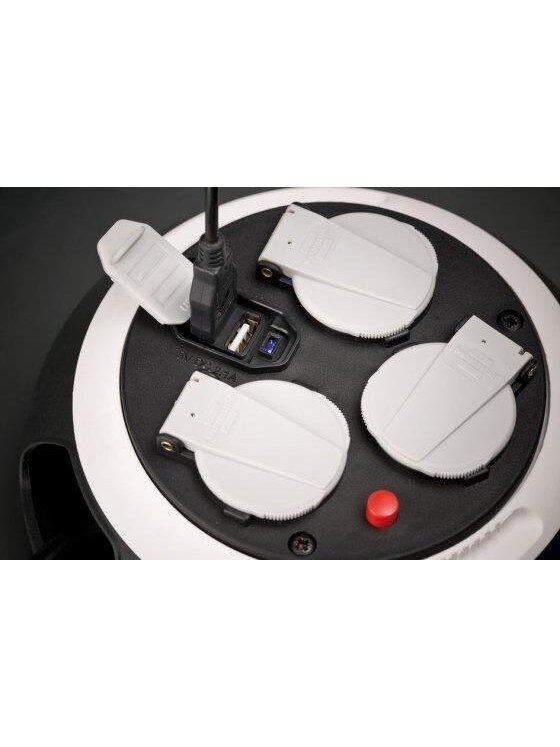 Ilgintuvas su rite BRENNENSTUHL COMFORT, 3 vietų, 2 USB, 3 m 2 Ilgintuvas su rite BRENNENSTUHL COMFORT, 3 vietų, 2 USB, 3 m 2