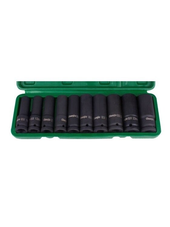 ⬡ Ilgų smūginių galvučių rinkinys 1/2" 10 vnt. (CL105410, CHANGLU TOOLS) ⬡ Ilgų smūginių galvučių rinkinys 1/2" 10 vnt. (CL105410, CHANGLU TOOLS)