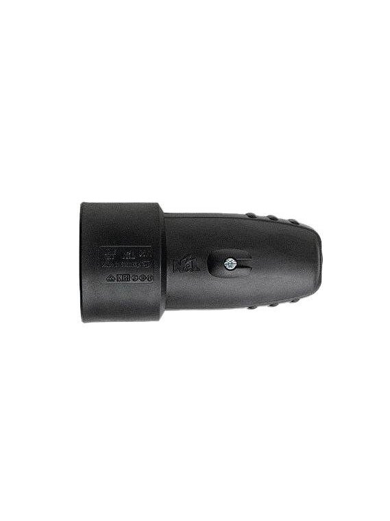 Ilgintuvo lizdas N&L, 3P, 16A, 250V, juodos spalvos