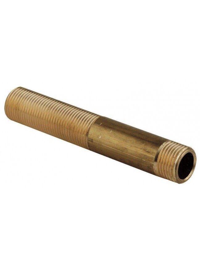 Ilgasriegis 105S, TDM Brass, ½", 200 mm, išorinis sriegis Ilgasriegis 105S, TDM Brass, ½", 200 mm, išorinis sriegis