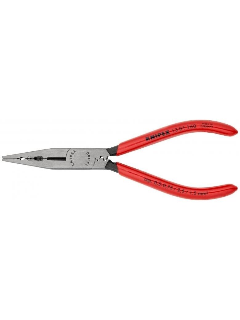 ⬡ Ilganosės elektriko replės 160 mm, KNIPEX (1301160, KNIPEX) ⬡ Ilganosės elektriko replės 160 mm, KNIPEX (1301160, KNIPEX)