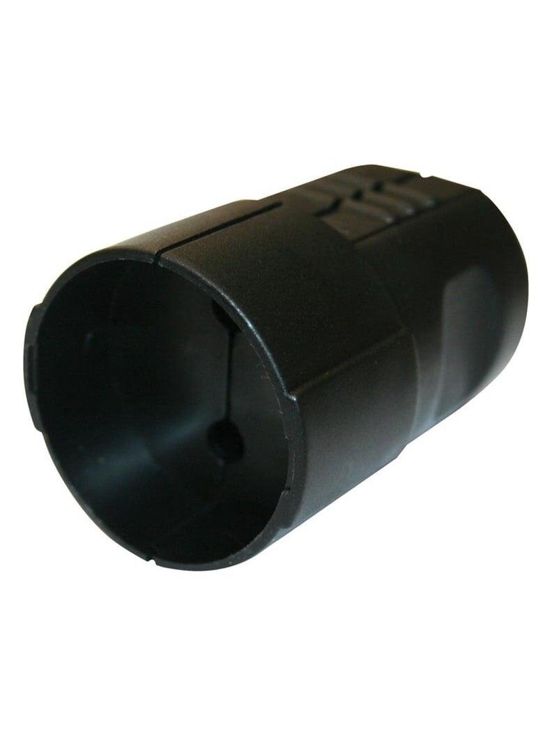 Ilgintuvo lizdas N&L, 2P, 16A, 250V, juodos spalvos