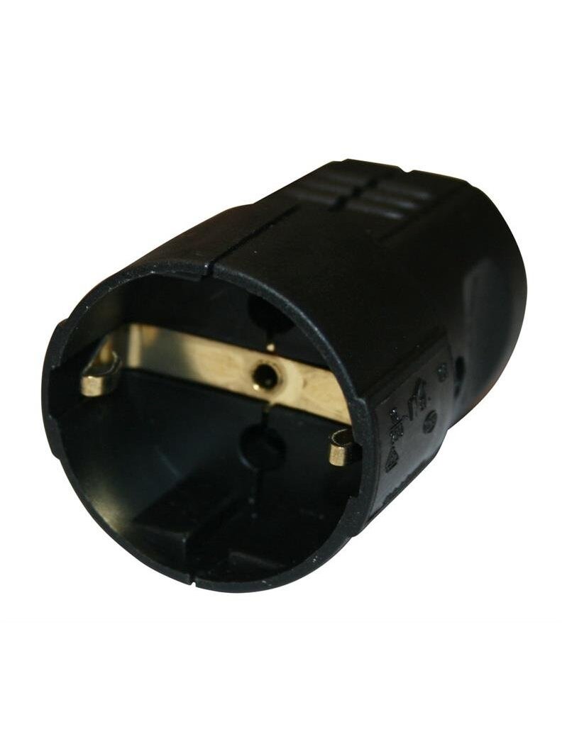 Ilgintuvo lizdas N&L, 3P, 16A, 250V, juodos spalvos Ilgintuvo lizdas N&L, 3P, 16A, 250V, juodos spalvos