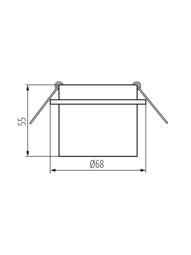 Įmontuojamas šviestuvas Kanlux Spag S, 35W, GU10 1 Įmontuojamas šviestuvas Kanlux Spag S, 35W, GU10 1