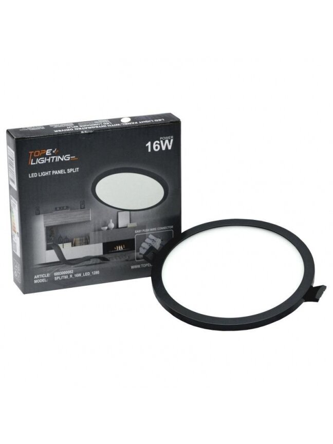 Įmontuojamas šviestuvas ope Split, 22W, 3000°K, LED, juodas 1 Įmontuojamas šviestuvas ope Split, 22W, 3000°K, LED, juodas 1
