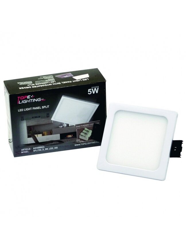 Įmontuojamas šviestuvas Tope Split, 5W, 4000°K, LED, baltas Įmontuojamas šviestuvas Tope Split, 5W, 4000°K, LED, baltas