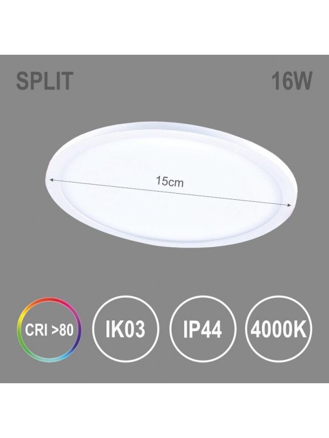 Įmontuojamas šviestuvas Tope Split R NW, 16W, LED, 4000K 2 Įmontuojamas šviestuvas Tope Split R NW, 16W, LED, 4000K 2