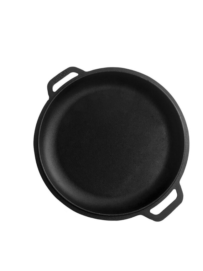 Impregnuota ketaus keptuvė-dangtis, 28 cm