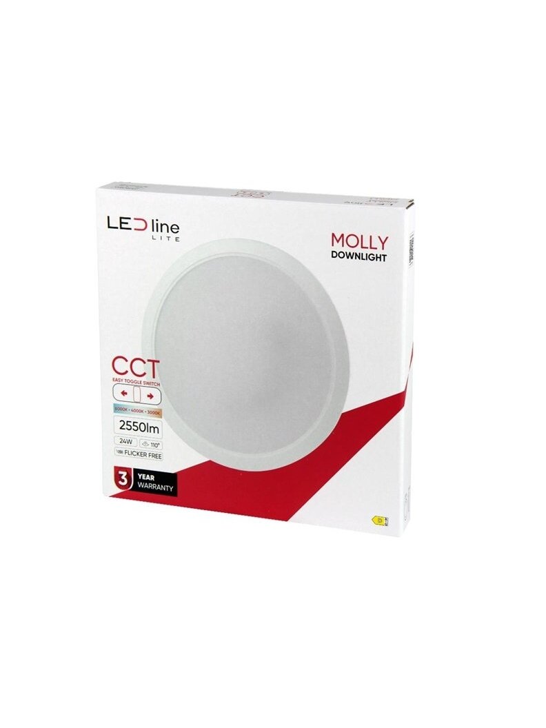 Įmontuojamas šviestuvas LED Line MOLLY, 24W, 3000-6000°K,LED 1
