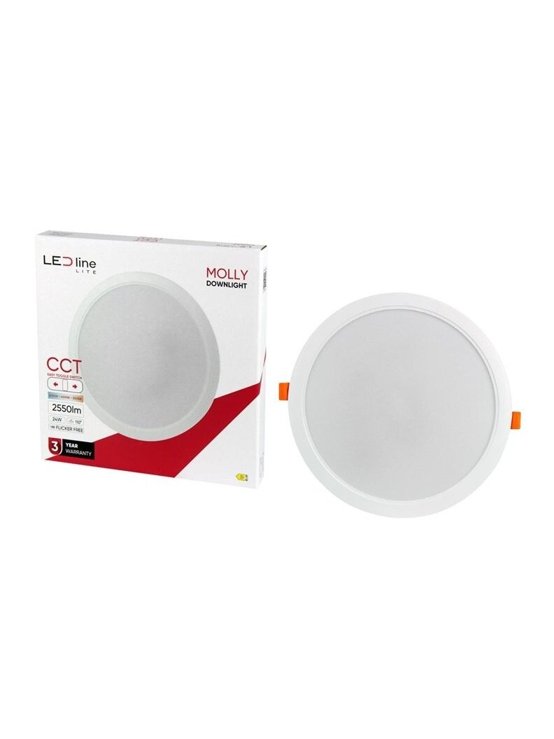 Įmontuojamas šviestuvas LED Line MOLLY, 24W, 3000-6000°K,LED