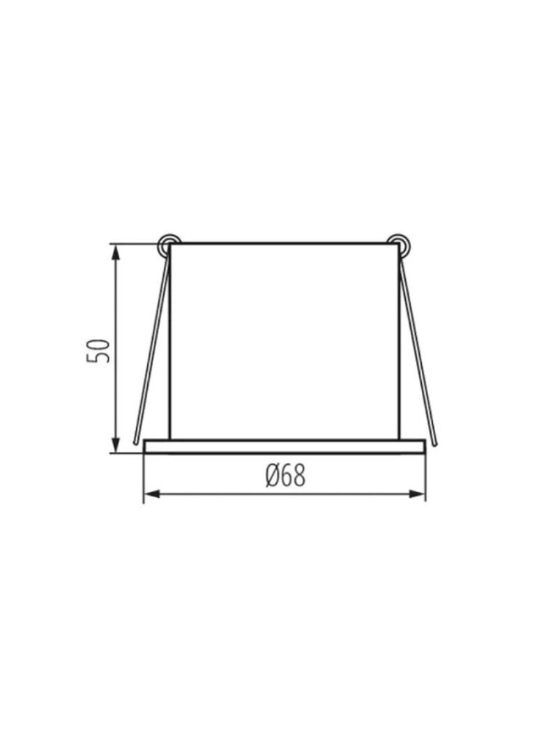 Įmontuojamas šviestuvas Kanlux Spag D W/G, 35W, GU10 2 Įmontuojamas šviestuvas Kanlux Spag D W/G, 35W, GU10 2
