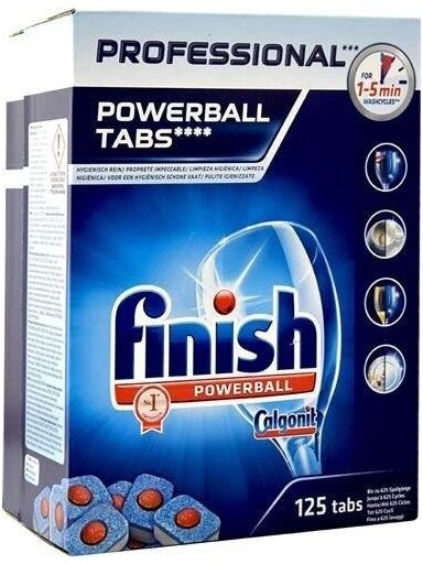 Indaplovių tabletės Finish Professional, 125 vnt.