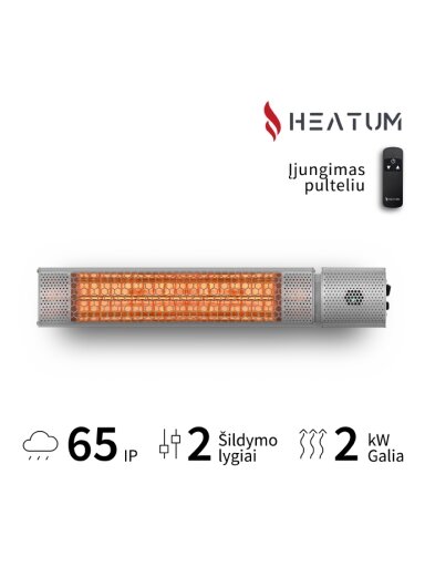 Infraraudonųjų spindulių šildytuvas Heatum URBAN H2000R Silver Infraraudonųjų spindulių šildytuvas Heatum URBAN H2000R Silver