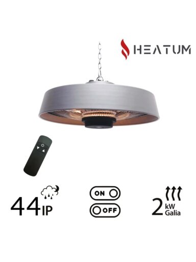 Infraraudonųjų spindulių šildytuvas Heatum VERSE H2000R Silver Infraraudonųjų spindulių šildytuvas Heatum VERSE H2000R Silver