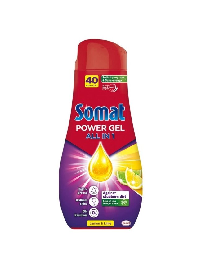 Indaplovių gelis Somat Power Gel ALL IN 1, 0.720 l Indaplovių gelis Somat Power Gel ALL IN 1, 0.720 l