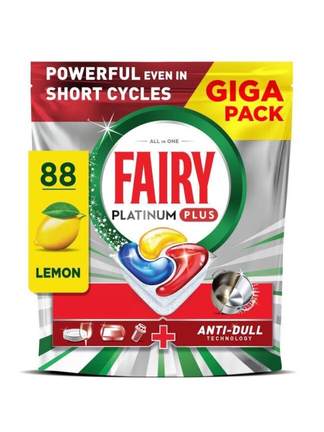 Indaplovių kapsulės Fairy Plat+ Allin1, 88 vnt. 1 Indaplovių kapsulės Fairy Plat+ Allin1, 88 vnt. 1