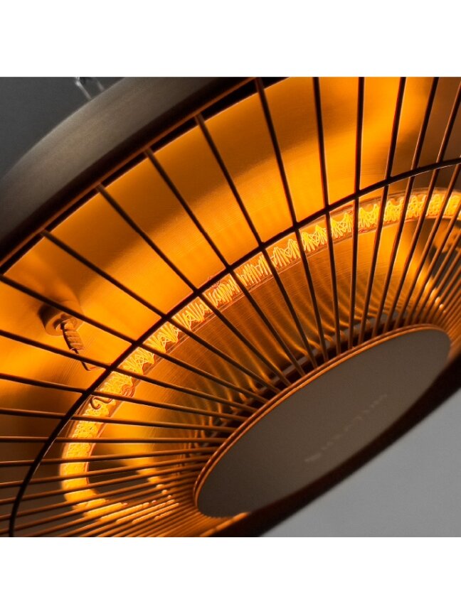 Infraraudonųjų spindulių šildytuvas Heatum AURA H1500 Black 9