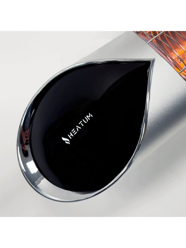 Infraraudonųjų spindulių šildytuvas Heatum CORE H2000R Silver 4