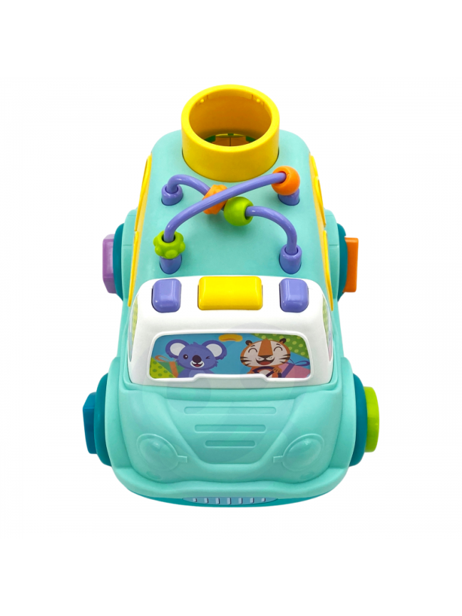 Interaktyvus Muzikinis Automobilis Rūšiuoklis WOOPIE BABY Montessori Blue 7