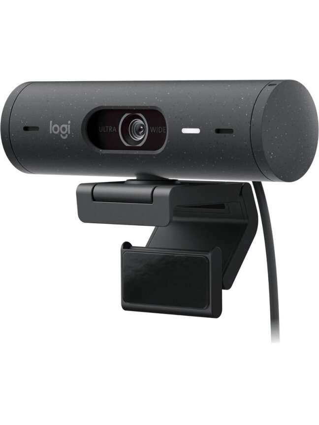 Internetinė kamera Logitech Brio 500, juoda, CMOS