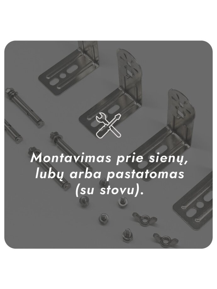 Infraraudonųjų spindulių šildytuvas Heatum CORE H2000R Silver 9