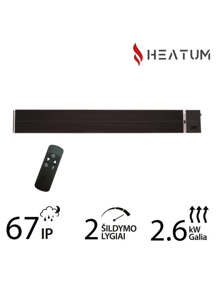 Infraraudonųjų spindulių šildytuvas Heatum H2600R EVOLUTION Infraraudonųjų spindulių šildytuvas Heatum H2600R EVOLUTION
