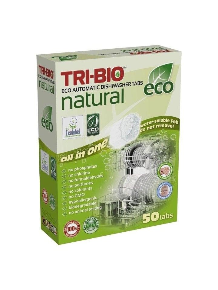 Indaplovių tabletės Tri-Bio, 50 vnt Indaplovių tabletės Tri-Bio, 50 vnt
