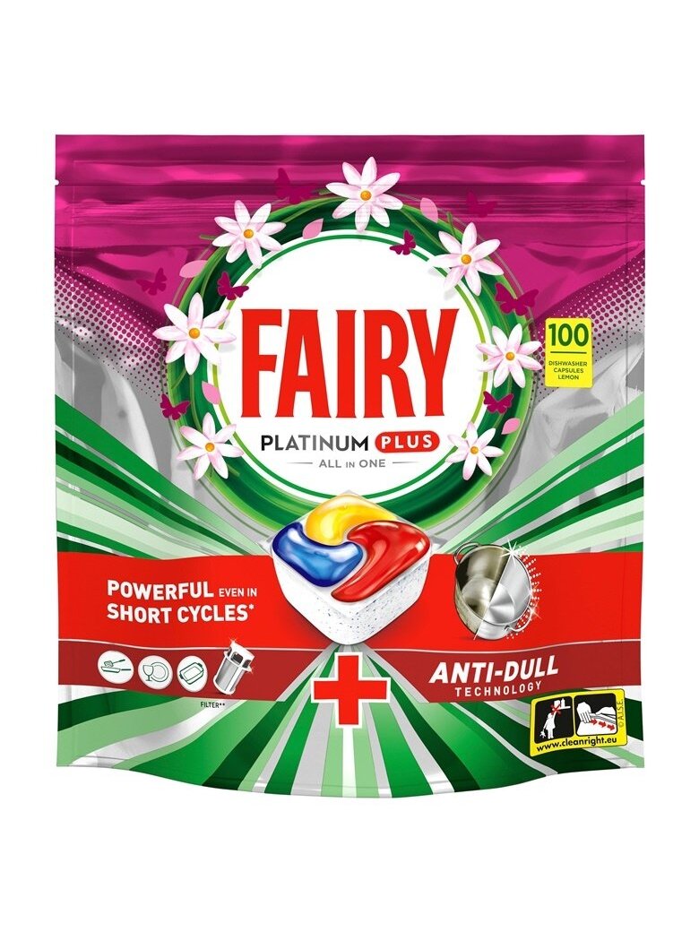 Indaplovių kapsulės Fairy, 100 vnt.