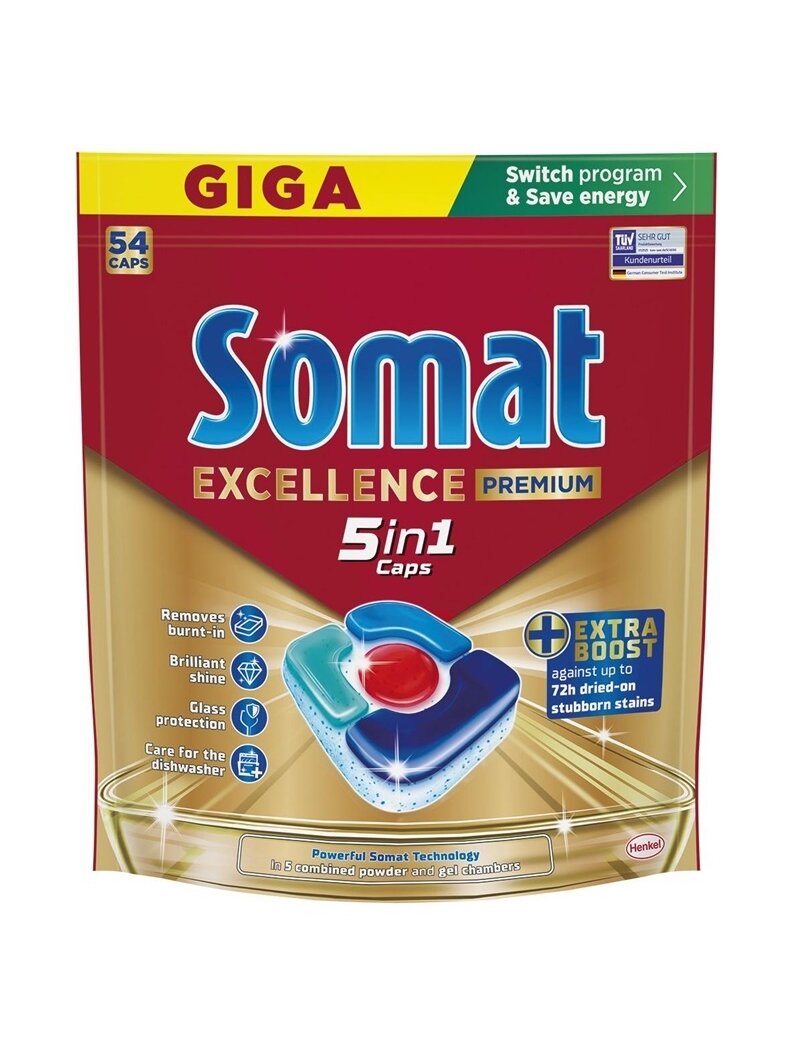 Indaplovių kapsulės Somat PREMIUM, 54 vnt.