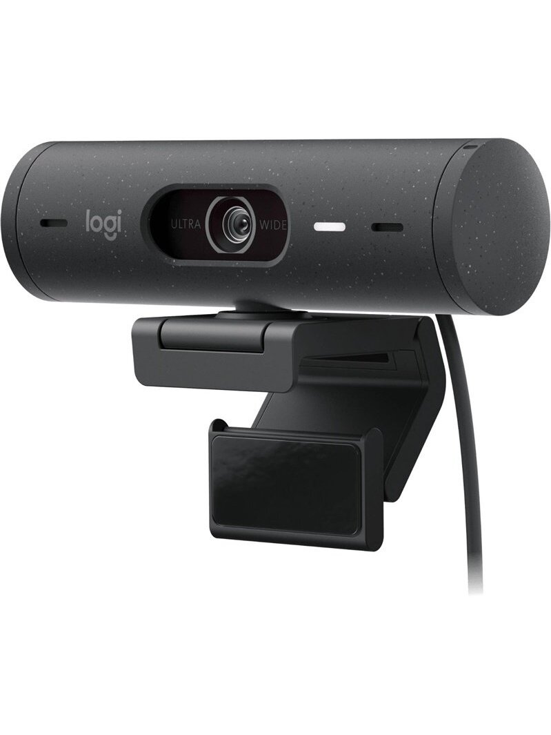 Internetinė kamera Logitech Brio 500, juoda, CMOS