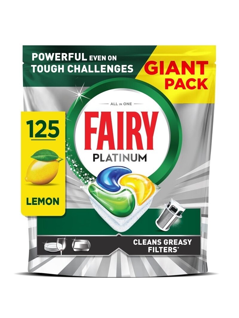 Indaplovių kapsulės Fairy PLAT Allin1, 125 vnt. 1 Indaplovių kapsulės Fairy PLAT Allin1, 125 vnt. 1